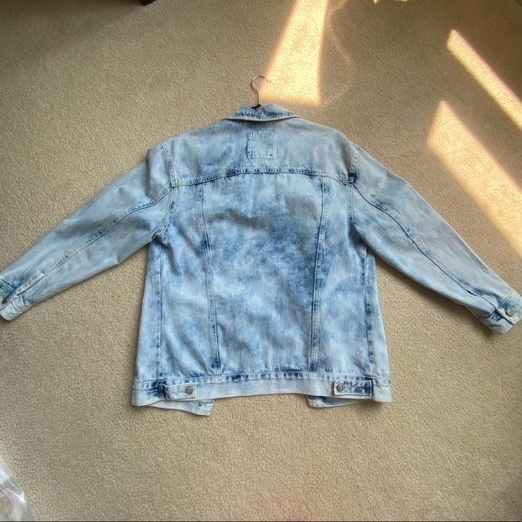 Garage Oversized Boyfriend Denim Acid Wash Jacket - Picture 2 of 8